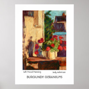 Póster poster/imprenta de 'Burgundy Geraniums'