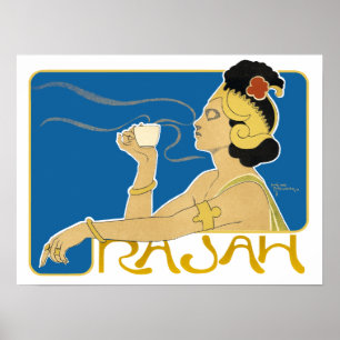 Póster Poster/Impresión: Café Rajah vintage