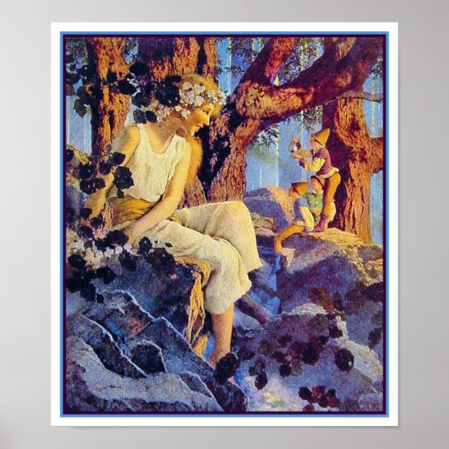 Póster Poster/Impresión: Chica con elfos - Parrish Maxfie (Frente)