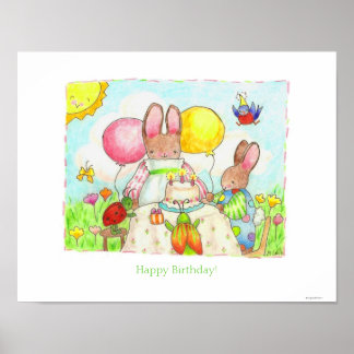 Póster Póster/impresión de Feliz Cumpleaños