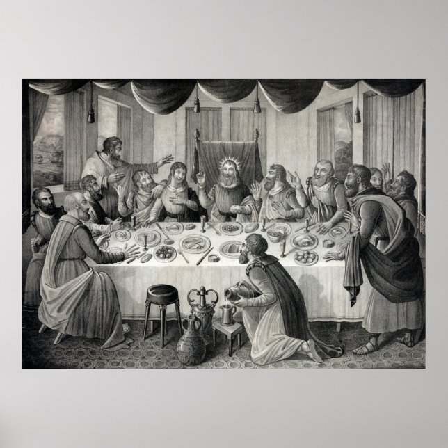 Póster poster/impresión de "La última cena" (Frente)