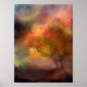 Póster Poster/impresión de niebla otoñal