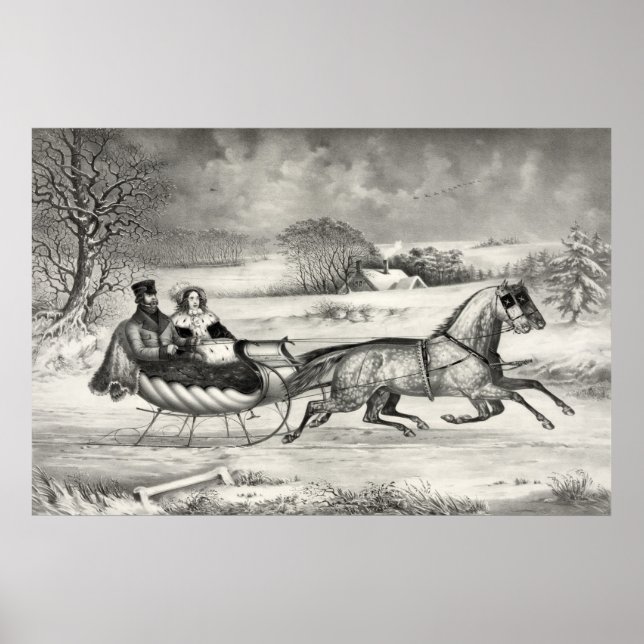 Póster poster/impresión de "Sleigh Ride" (Frente)