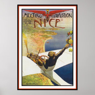 Póster Poster/impresión del aeroplano: d'Aviation de la