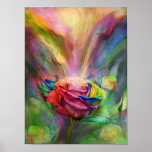 Póster Poster/impresión del Bella Artes de Rosa de curaci