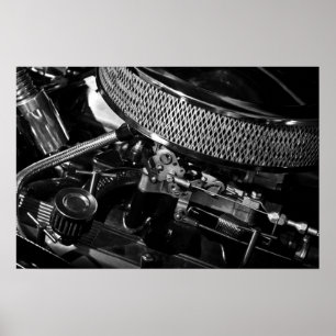 Póster Poster/impresión del motor de automóvil