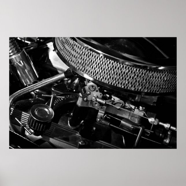 Póster Poster/impresión del motor del automóvil (Frente)