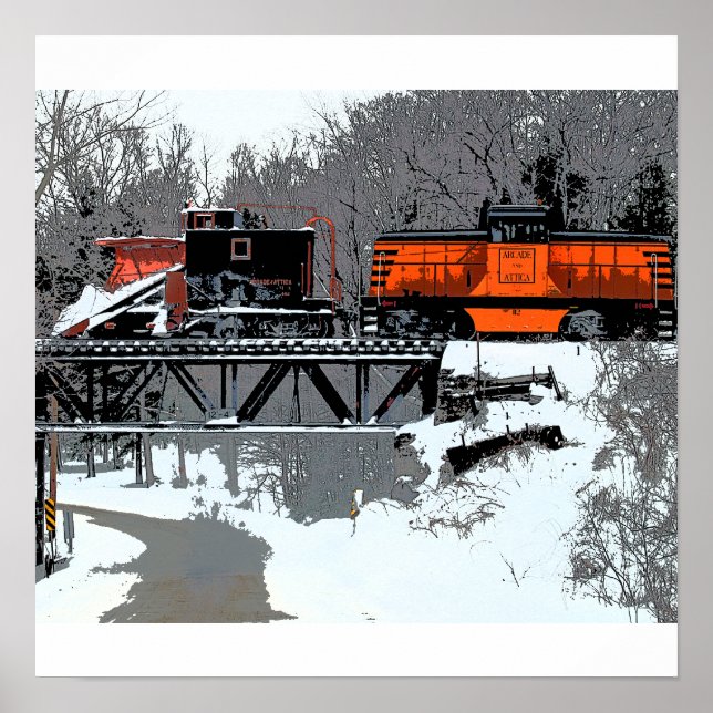 Póster Poster/Impresión del tren de nieve (Frente)