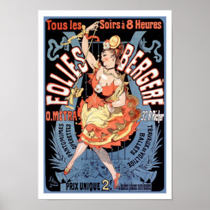 Póster Poster/impresión: Folies Bergere - Cheret