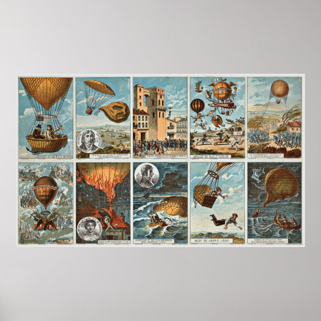 Póster Poster/Impresión: Globos de aire caliente - Sueño  (Frente)