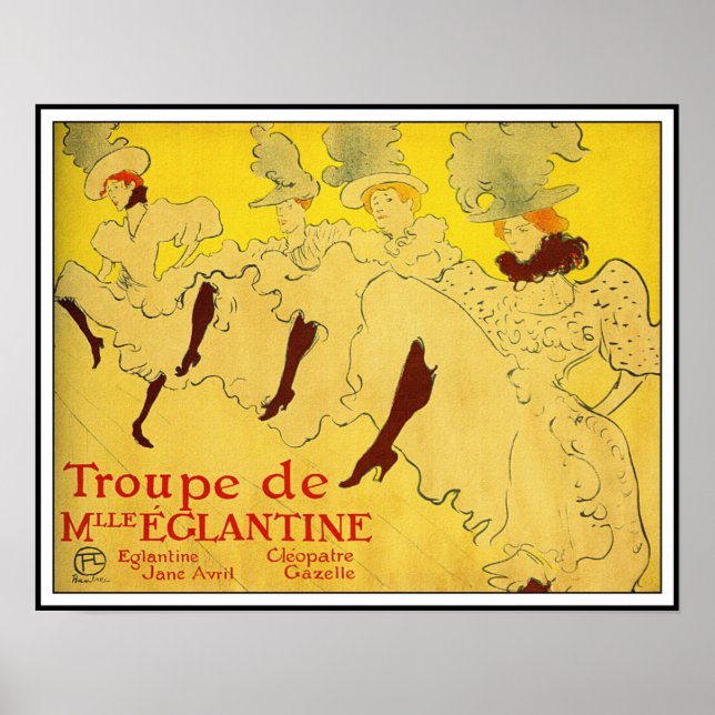 Póster Poster/Impresión: Lautrec - Troupe de Mlle Eglanti (Frente)