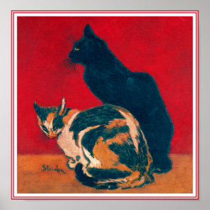 Póster Poster/Impresión: Les Chats by Theophile Steinlen