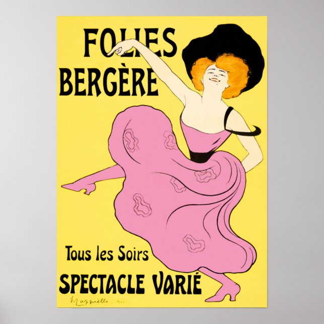 Póster Poster/Impresiones: Folies Bergère - Leonetto Capp (Frente)