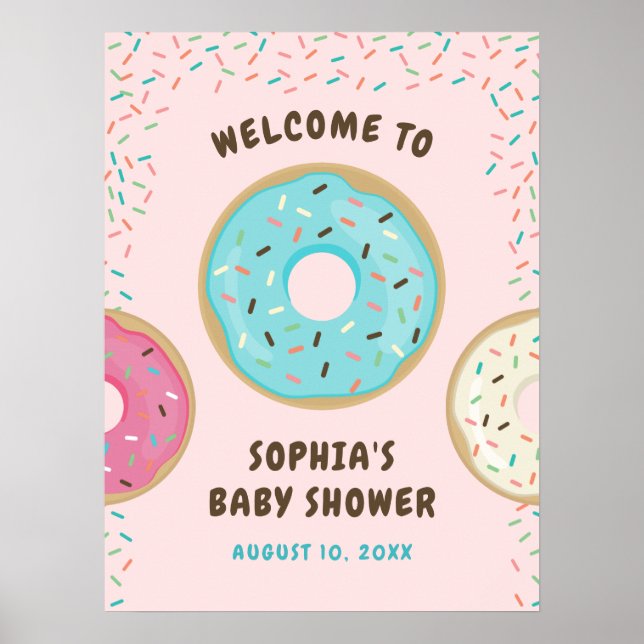 Póster Poster impreso de signo de bienvenida de Baby Show (Frente)