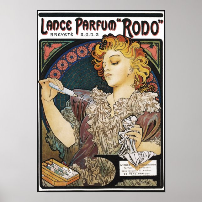 Póster Poster/Imprimir: Alphonse Mucha-Lance Parfum "Rodo (Frente)