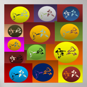 Póster poster imprimir artes marciales de karate