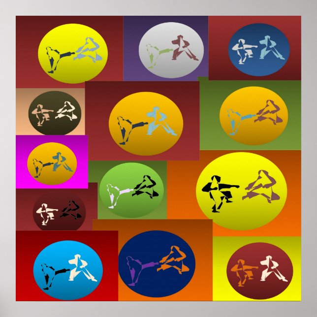 Póster poster imprimir artes marciales de karate (Frente)