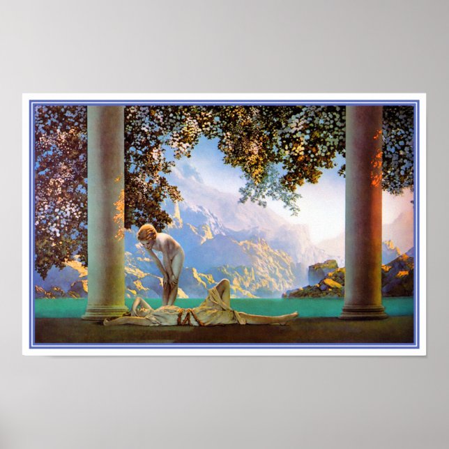 Póster Poster/Imprimir: Daybreak - Maxfield Parrish (Frente)