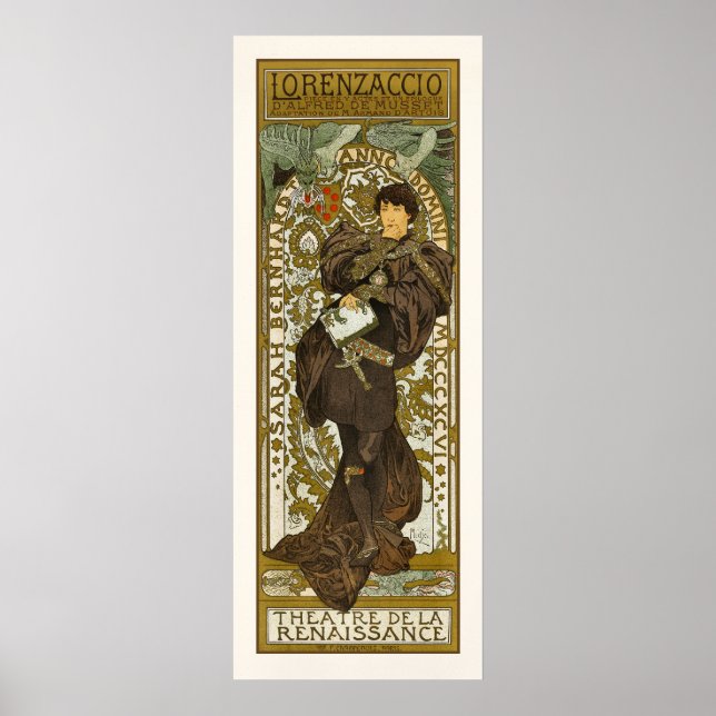 Póster Poster/Imprimir: Mucha - Lorenzaccio - Art Nouveau (Frente)