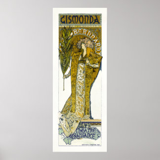 Póster Poster/Imprimir: Mucha - Sarah Bernhardt - Gismond