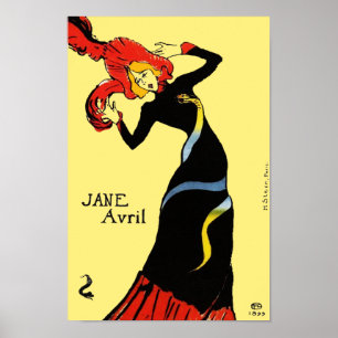 Póster Poster/Imprimir: Toulouse Lautrec - Jane Avril