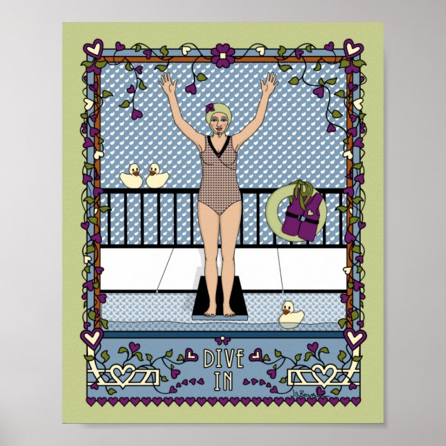 Póster Poster In_A_8x10 de buceo (Frente)