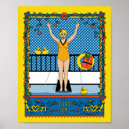 Póster Poster In_B_8x10 de buceo