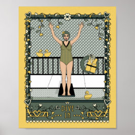 Póster Poster In_C_8x10 de buceo