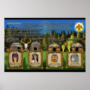 Póster Poster indígena Erie Lake Erie Official Merch