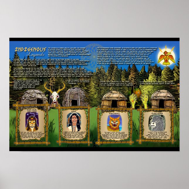 Póster Poster indígena Erie Lake Erie Official Merch (Frente)