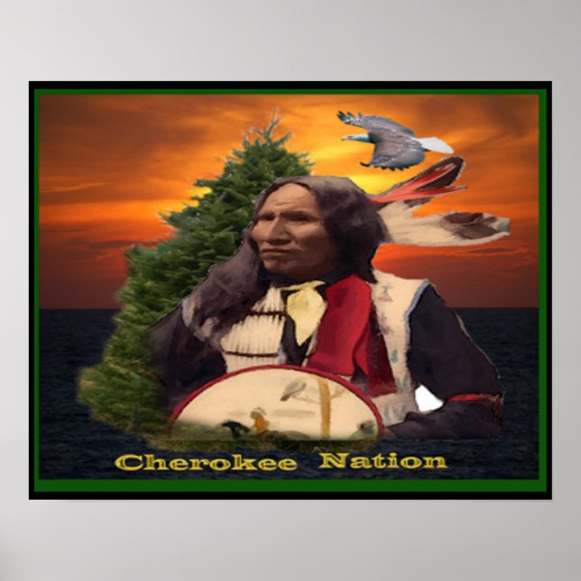 Póster Poster indio Cherokee (Frente)