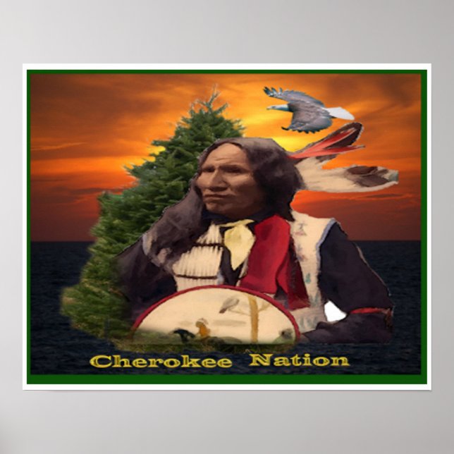 Póster Poster indio Cherokee (Frente)