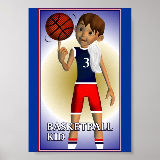 Póster Poster infantil de baloncesto (Frente)