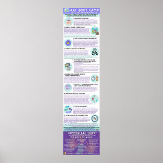 Póster Poster Infográfico de Campamento de Arranque AAC (