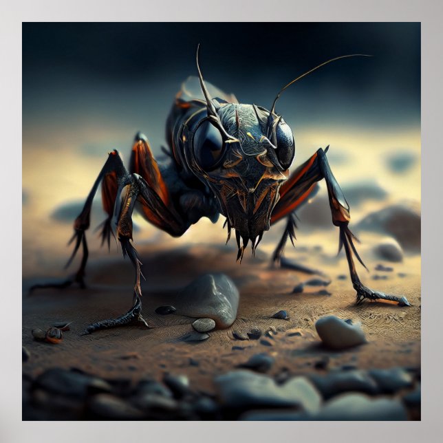 Póster Poster insecto gigante (Frente)