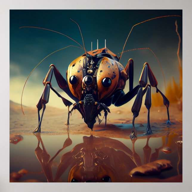 Póster Poster insecto gigante (Frente)