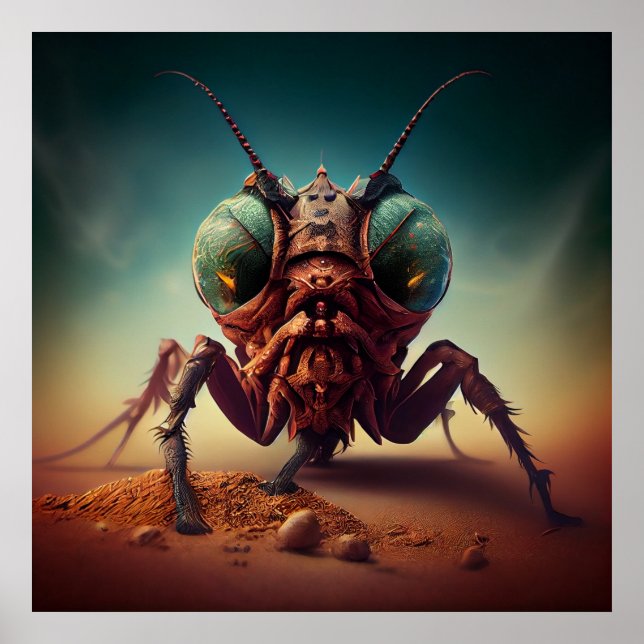 Póster Poster insecto gigante (Frente)