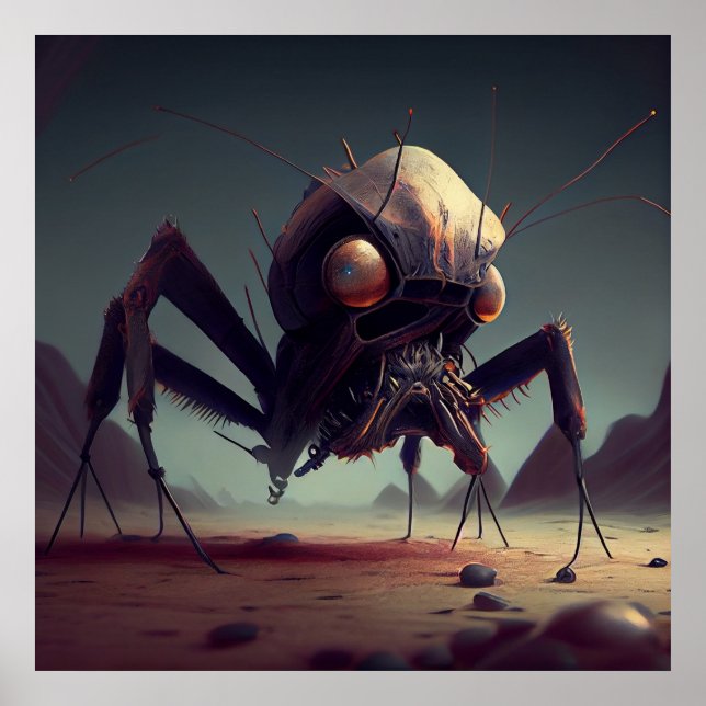 Póster Poster insecto gigante (Frente)