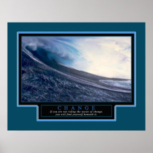 Póster Poster inspirador "Cambiar" 22x28