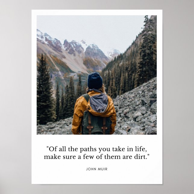 Póster Poster Inspirador de John Muir (Frente)