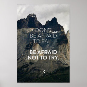 Póster Poster inspirador de la cita