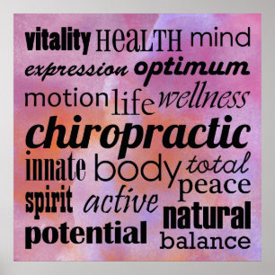 Póster Poster inspirador de la quiropráctica