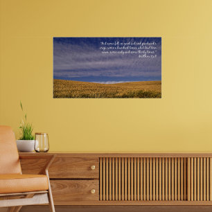 Póster Poster Inspirador de las Escrituras de Cosecha