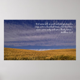 Póster Poster Inspirador de las Escrituras de Cosecha