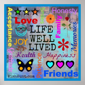 Póster Poster Inspirador de Life Well-life de WishHunt