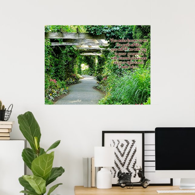 Póster Poster Inspirador de ruta espiritual (Oficina en casa)