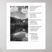 Poster inspirador del Día de la Tierra Ambiental