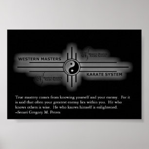 Póster Poster inspirador del karate