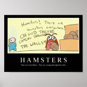 Póster Poster inspirador HAMSTERS