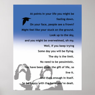 Póster poster inspirador - poema original